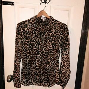 Express Leopard print blouse